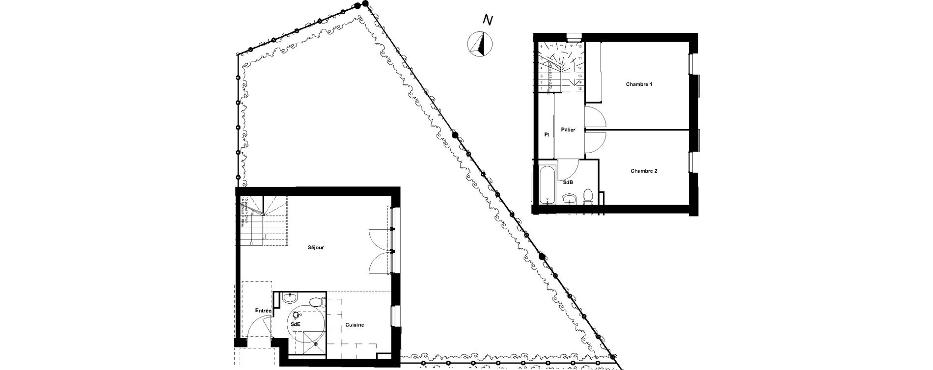 Duplex T3 de 69,95 m2 &agrave; Dompierre-Sur-Mer Centre