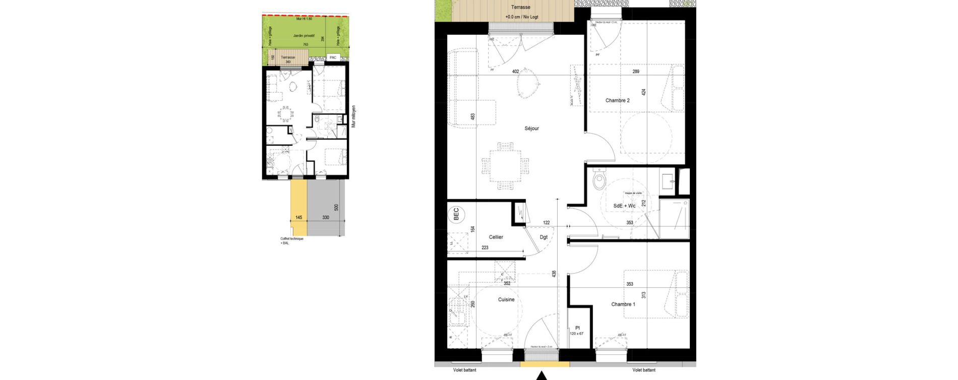 Appartement T3 de 63,97 m2 &agrave; Fouras Centre