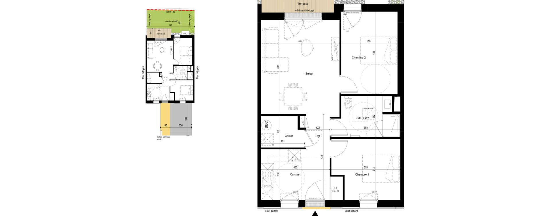 Appartement T3 de 63,78 m2 &agrave; Fouras Centre