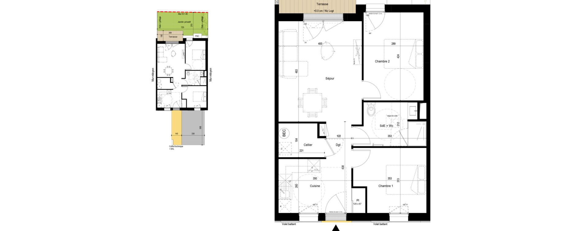 Appartement T3 de 63,78 m2 &agrave; Fouras Centre