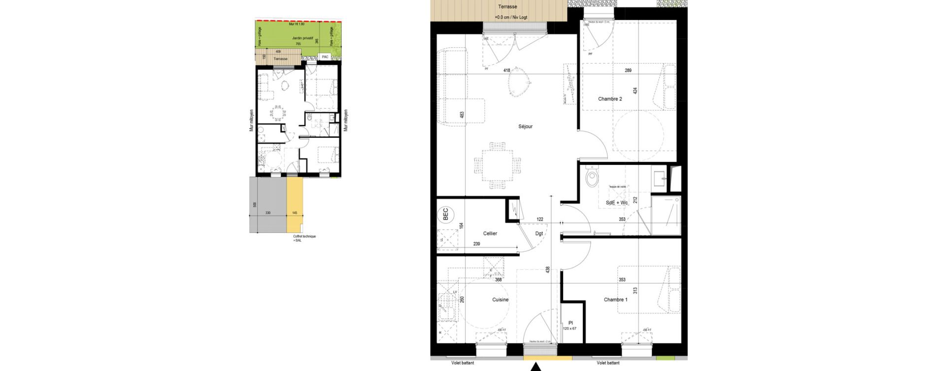 Appartement T3 de 65,42 m2 &agrave; Fouras Centre