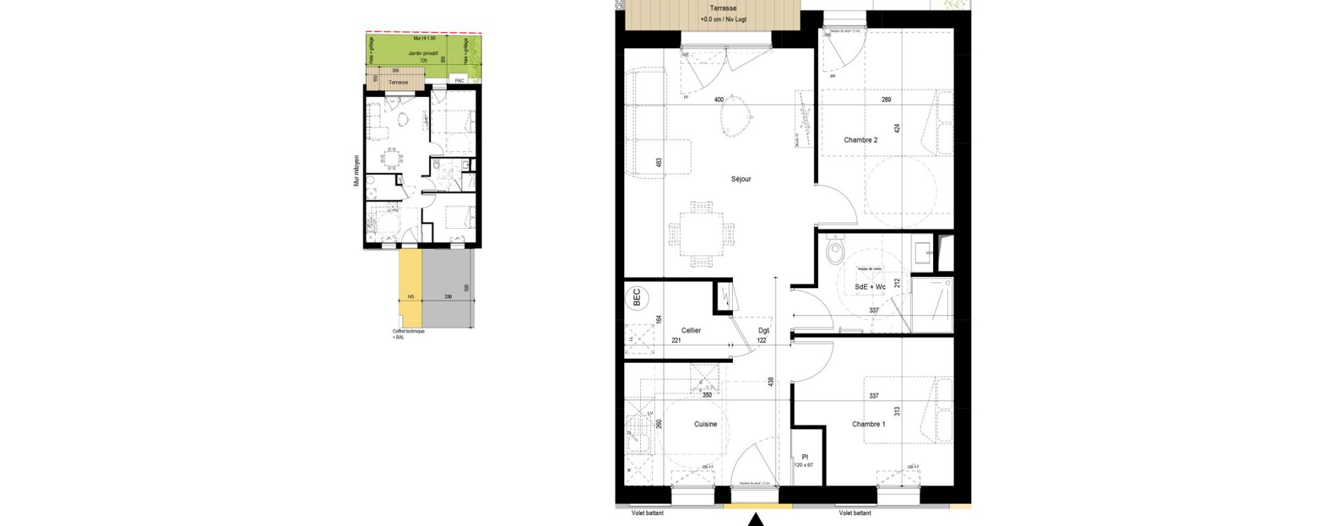 Appartement T3 de 62,86 m2 &agrave; Fouras Centre