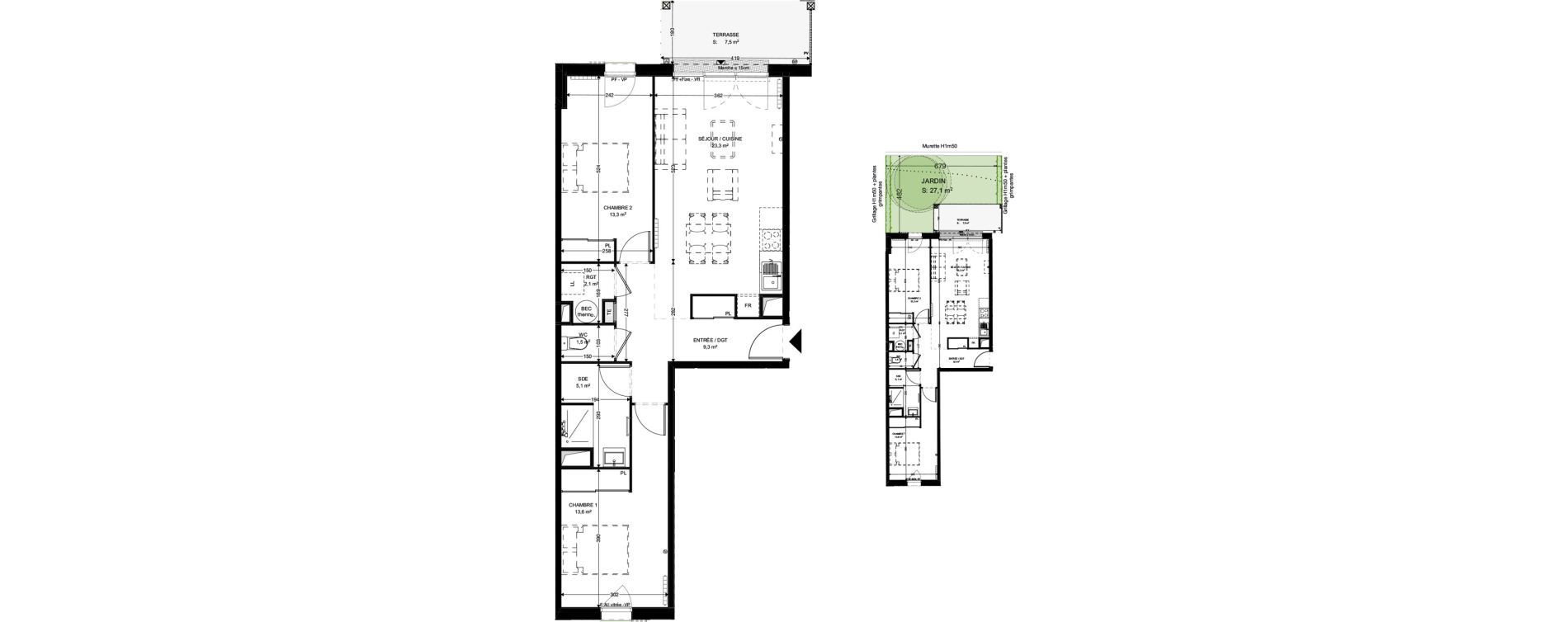 Appartement T3 de 68,20 m2 &agrave; Fouras Chevalier