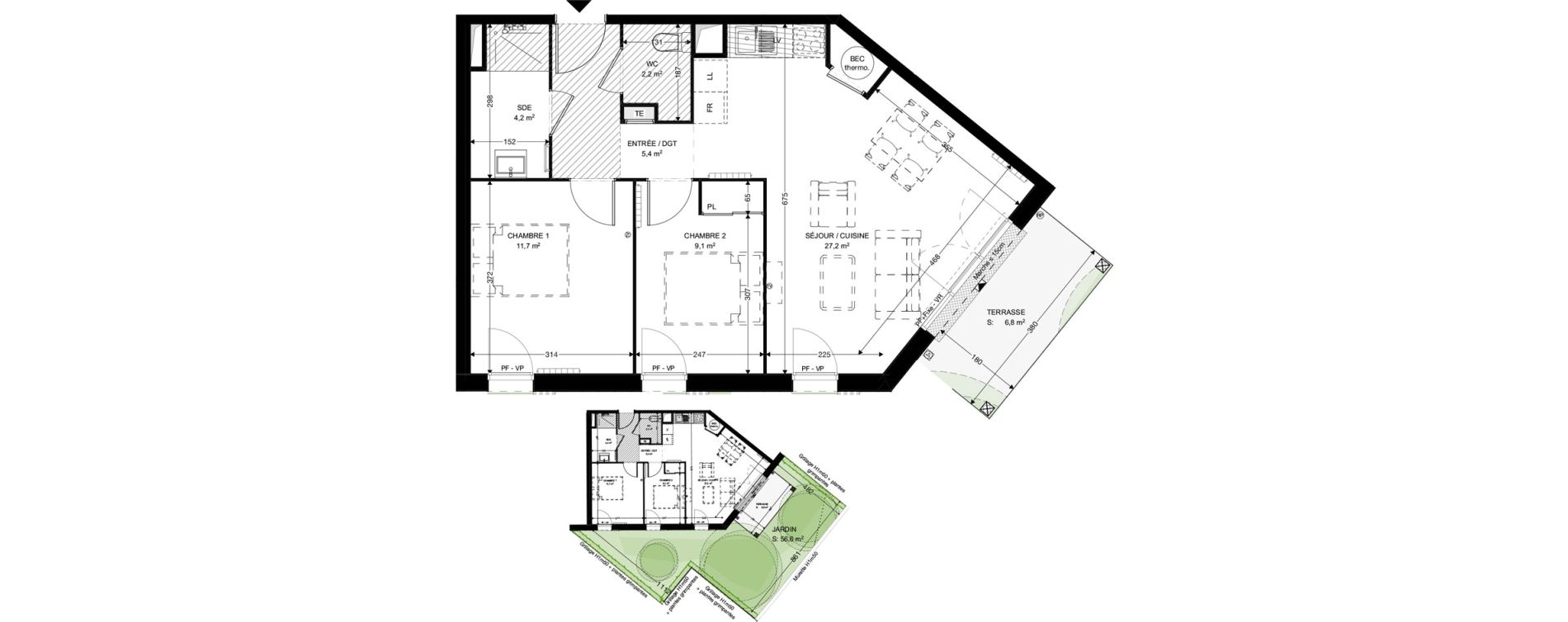 Appartement T3 de 59,80 m2 &agrave; Fouras Chevalier