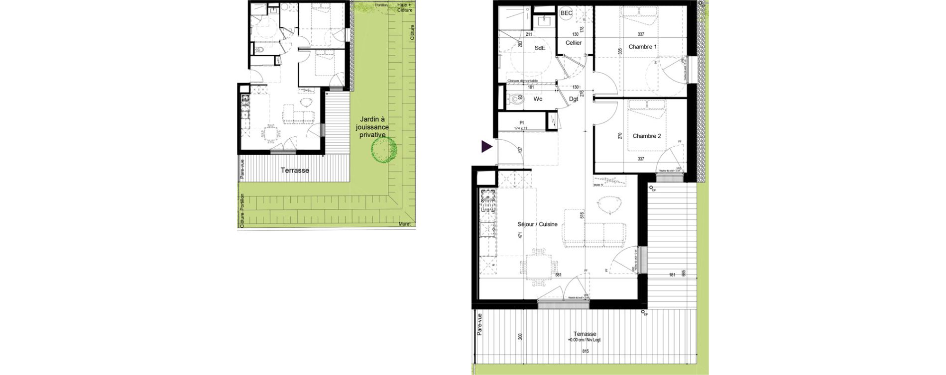 Appartement T3 de 66,43 m2 &agrave; Fouras Centre
