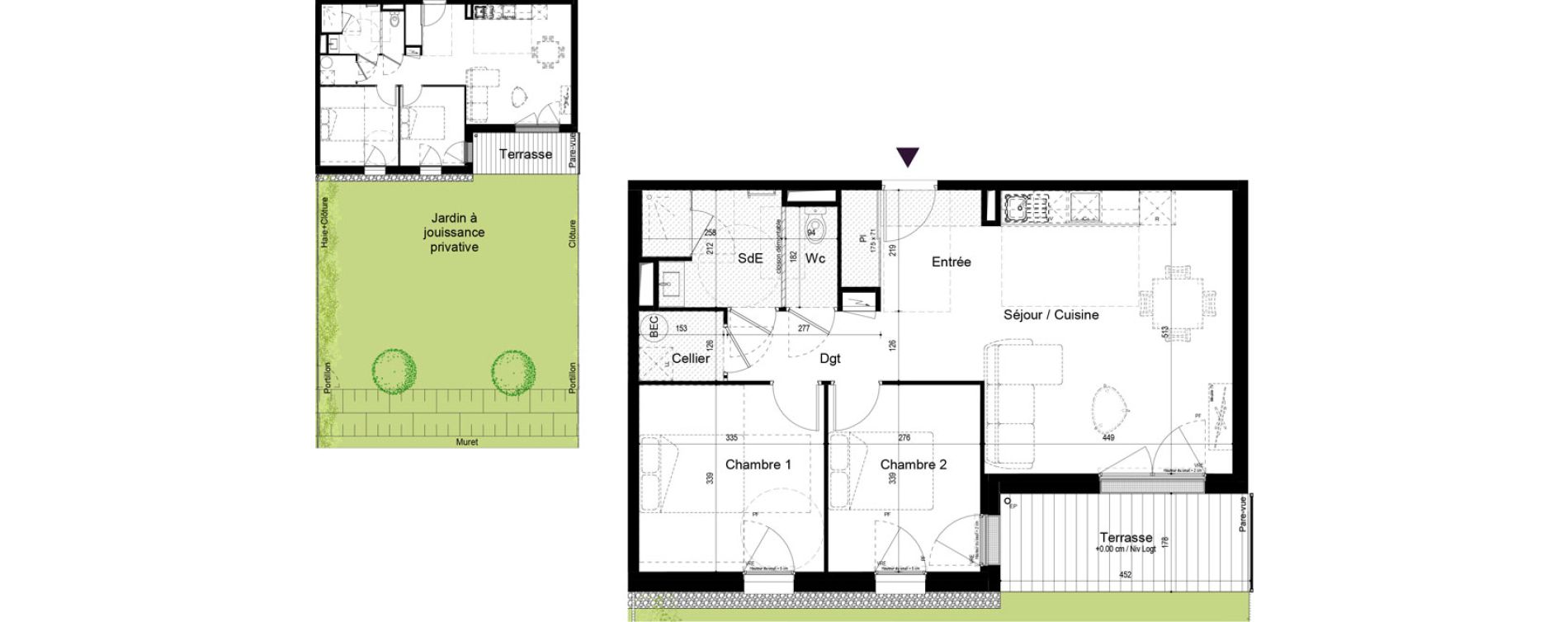 Appartement T3 de 63,35 m2 &agrave; Fouras Centre