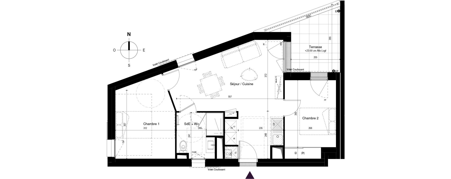 Appartement T3 de 53,05 m2 &agrave; Fouras Centre