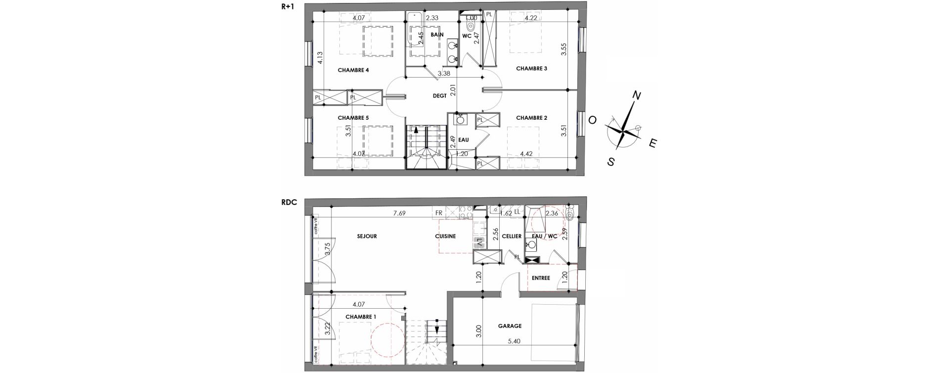 Maison T6 de 137,00 m2 &agrave; La Jarrie Centre