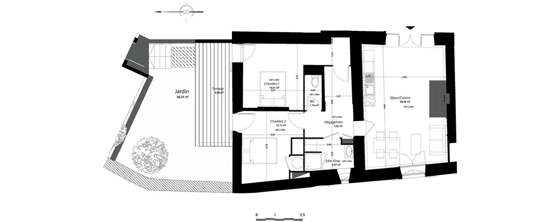 Appartement T3 de 68,10 m2 &agrave; La Rochelle La prefecture