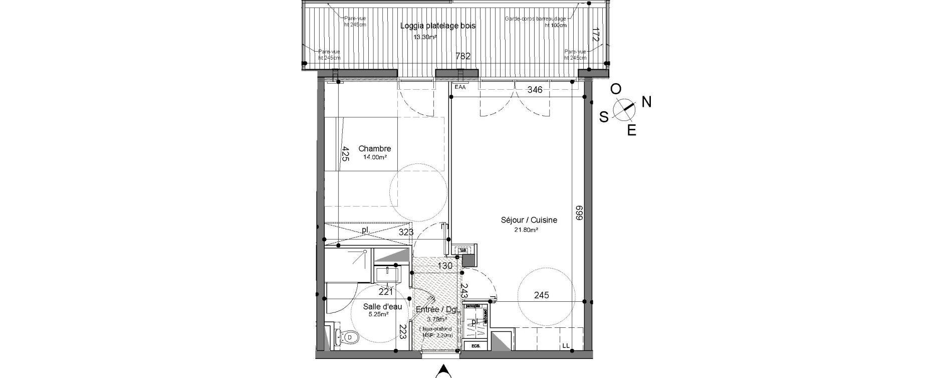 Appartement T2 de 44,80 m2 &agrave; La Rochelle Beauregard