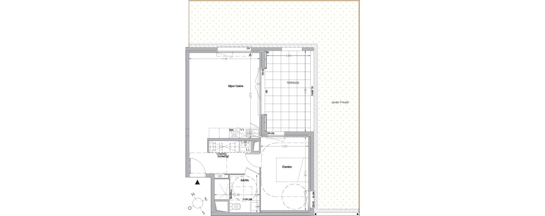 Appartement T2 de 46,50 m2 &agrave; La Rochelle Beauregard