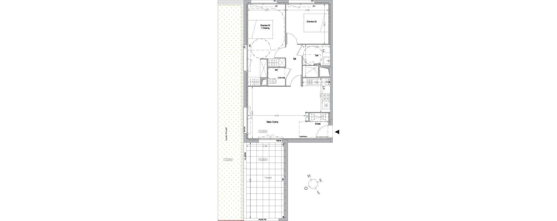 Appartement T3 de 61,90 m2 &agrave; La Rochelle Beauregard