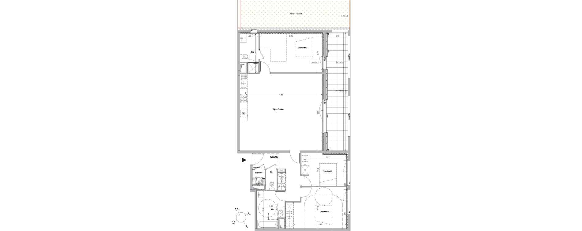 Appartement T4 de 109,90 m2 &agrave; La Rochelle Beauregard