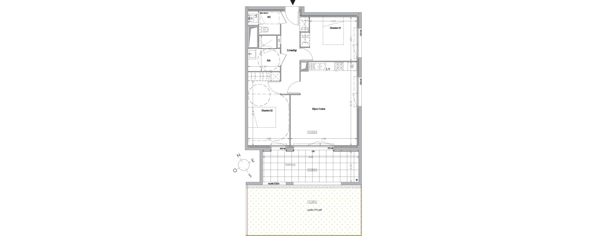 Appartement T3 de 63,80 m2 &agrave; La Rochelle Beauregard