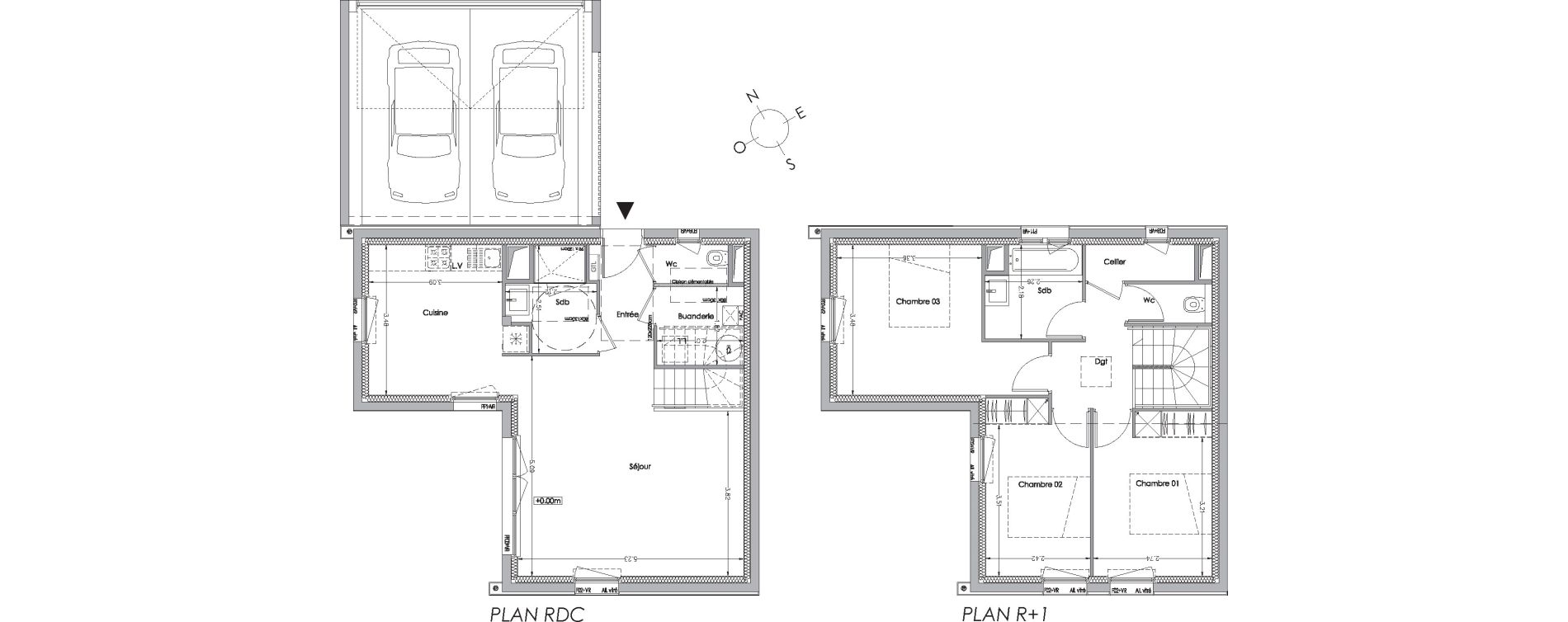 Maison T4 de 94,10 m2 &agrave; La Rochelle Beauregard