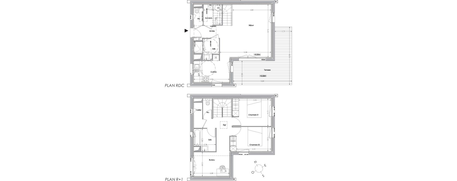 Maison T3 de 87,90 m2 &agrave; La Rochelle Beauregard