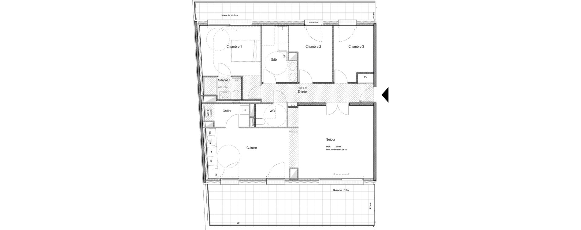 Appartement T4 de 104,40 m2 &agrave; La Rochelle Rompsay