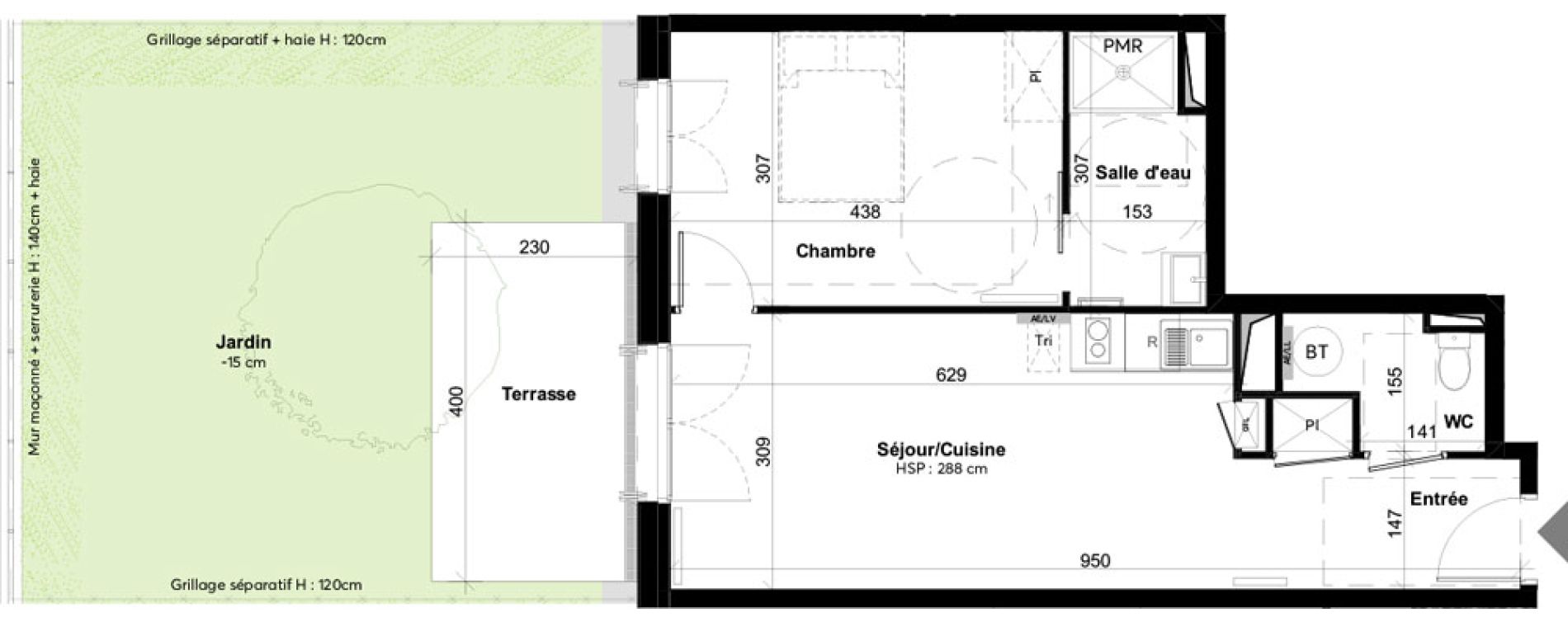 Appartement T2 de 45,40 m2 &agrave; La Rochelle Notre dame - arsenal