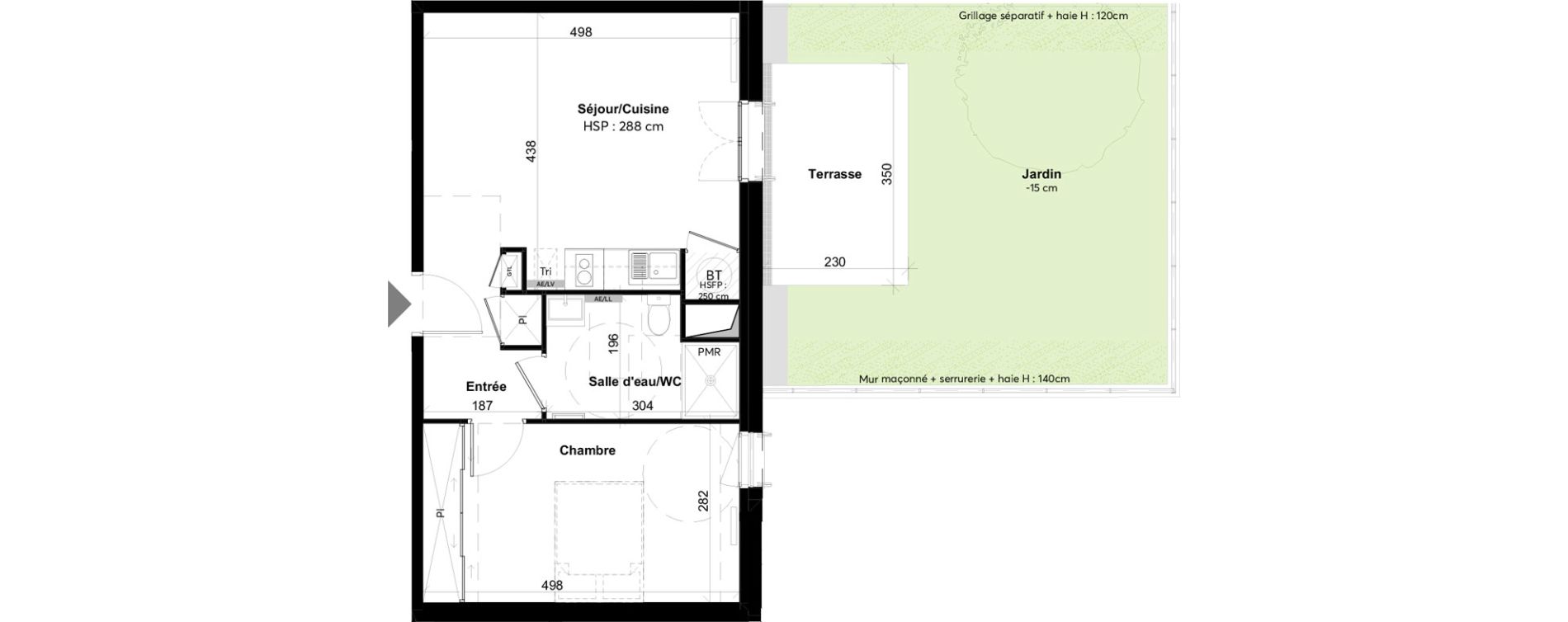 Appartement T2 de 44,66 m2 &agrave; La Rochelle Notre dame - arsenal