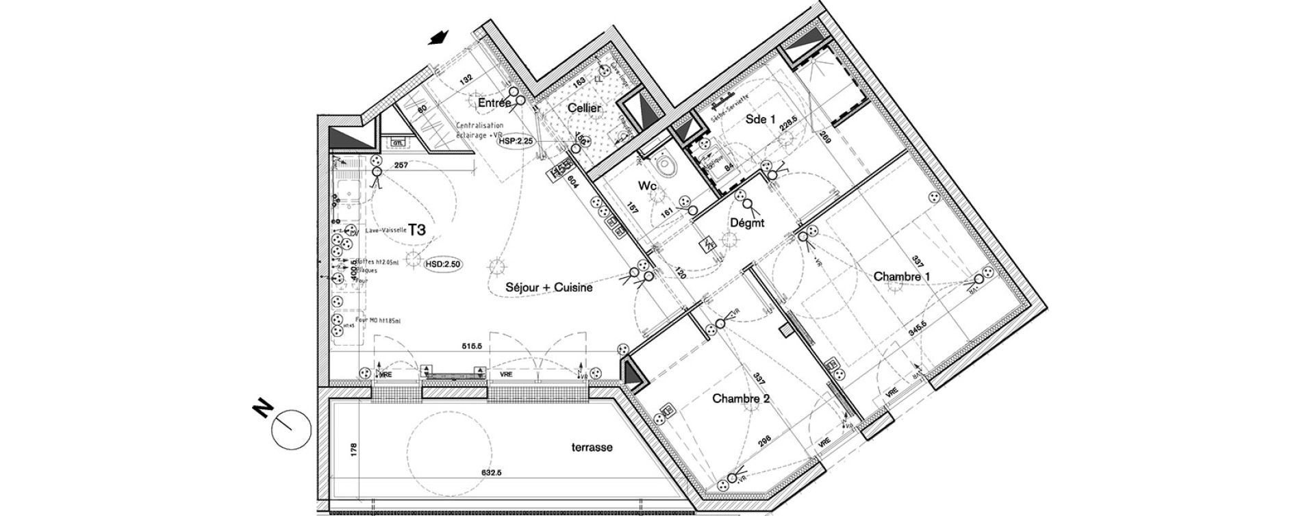 Appartement T3 de 60,33 m2 &agrave; La Rochelle Minimes - campus