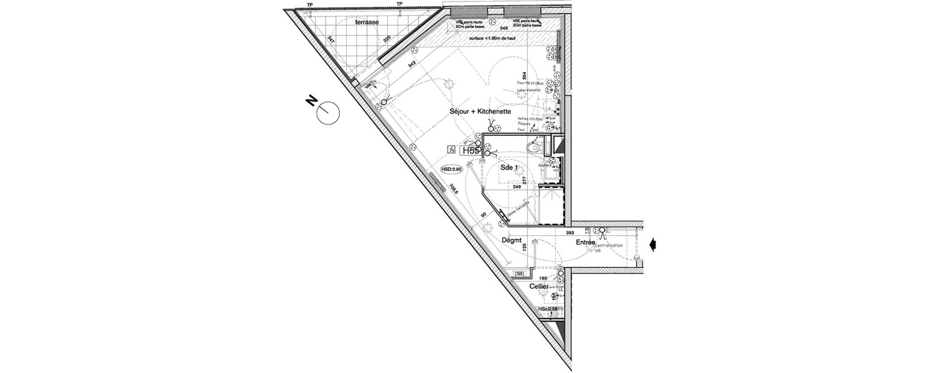 Appartement T1 de 32,76 m2 &agrave; La Rochelle Minimes - campus