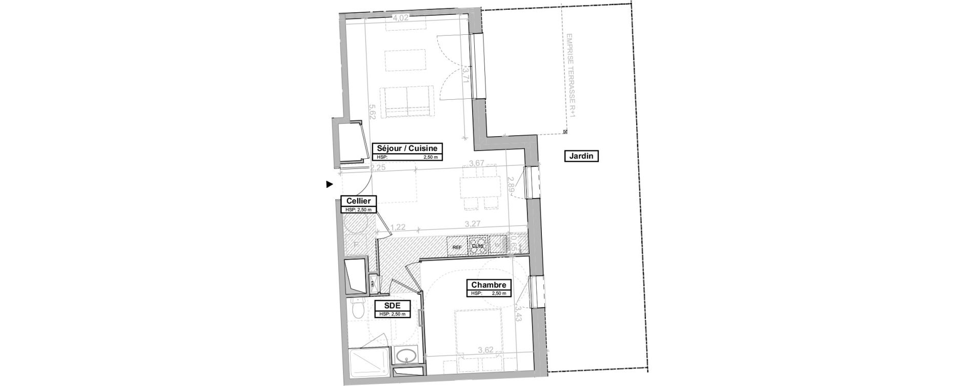 Appartement T2 de 49,83 m2 &agrave; La Tremblade Centre