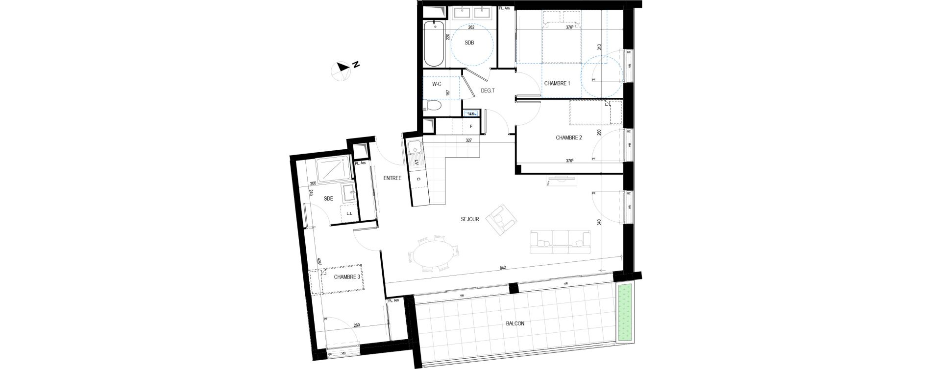 Appartement T4 de 93,66 m2 &agrave; La Tremblade Centre