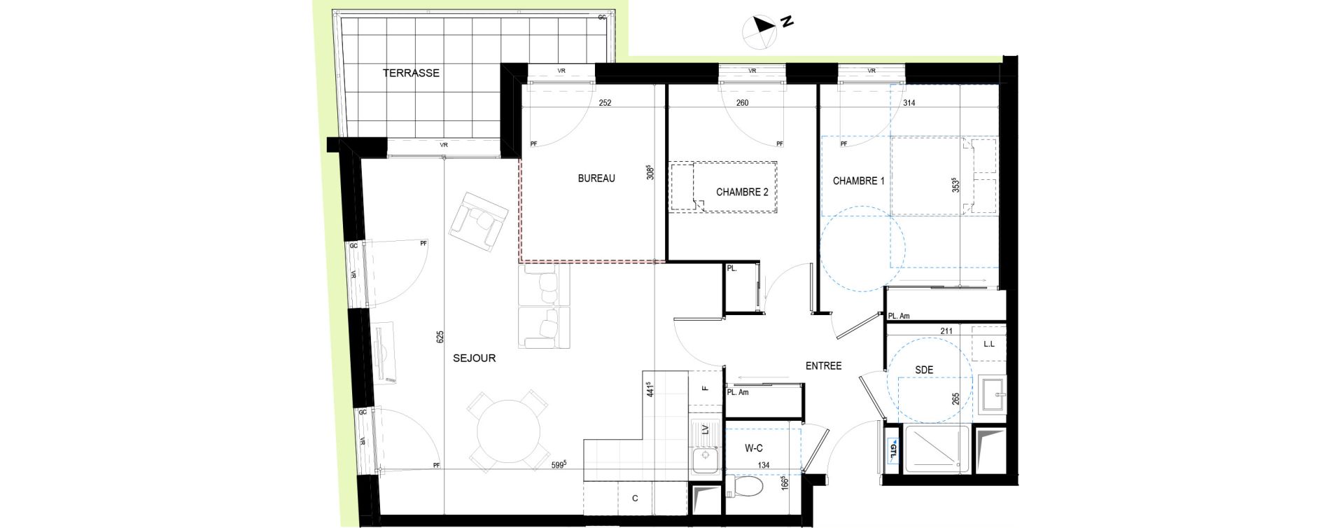 Appartement T3 de 75,24 m2 &agrave; La Tremblade Centre