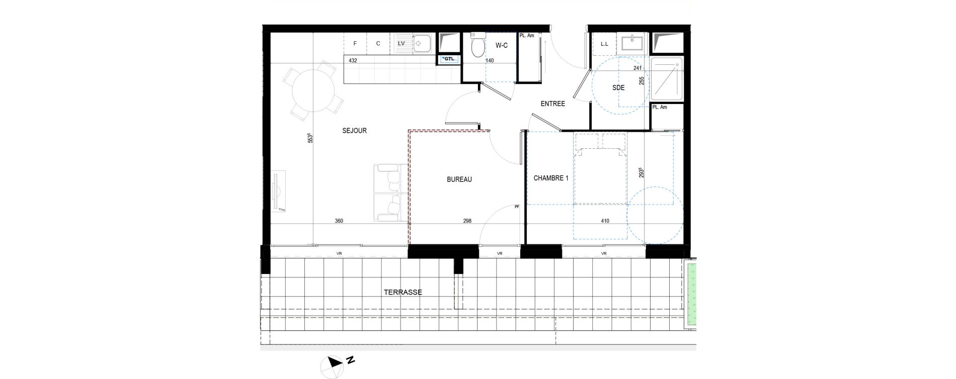 Appartement T2 de 57,61 m2 &agrave; La Tremblade Centre