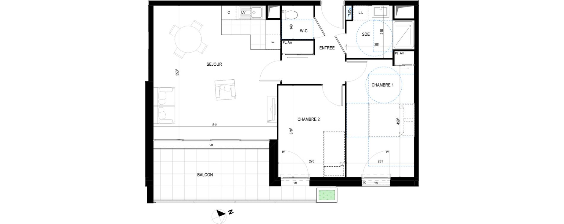 Appartement T3 de 66,32 m2 &agrave; La Tremblade Centre