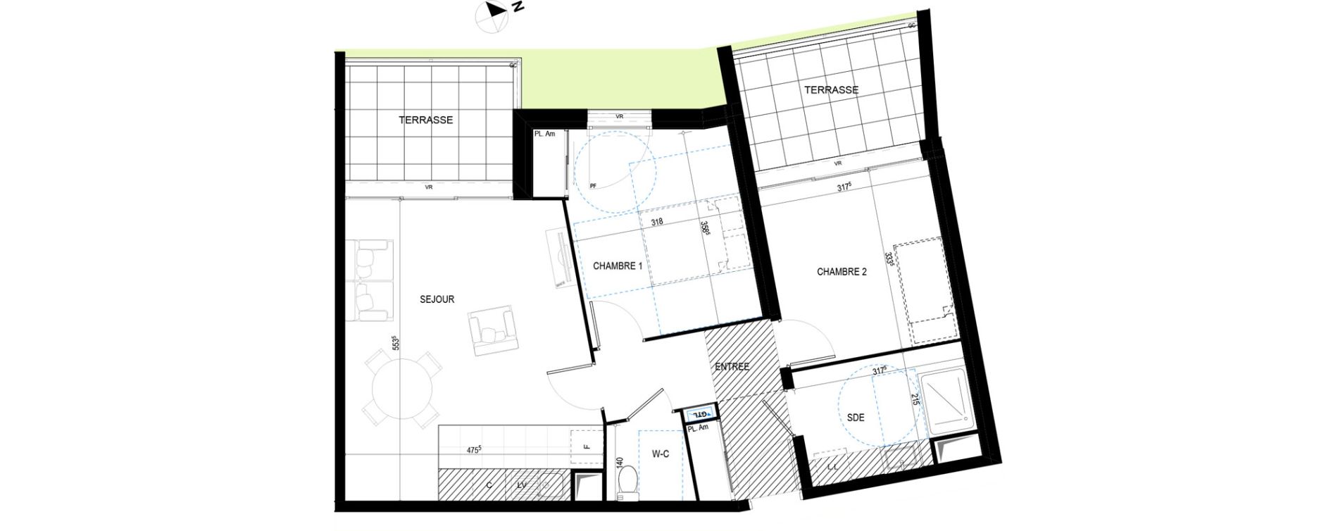Appartement T3 de 65,26 m2 &agrave; La Tremblade Centre