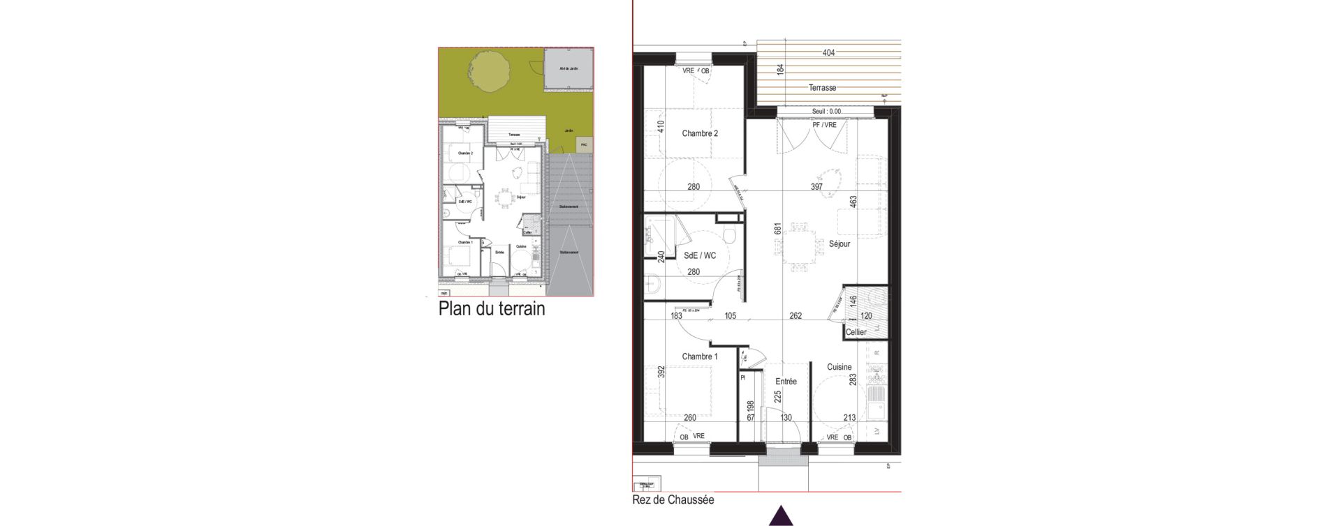 Maison T3 de 64,13 m2 aux Mathes Centre