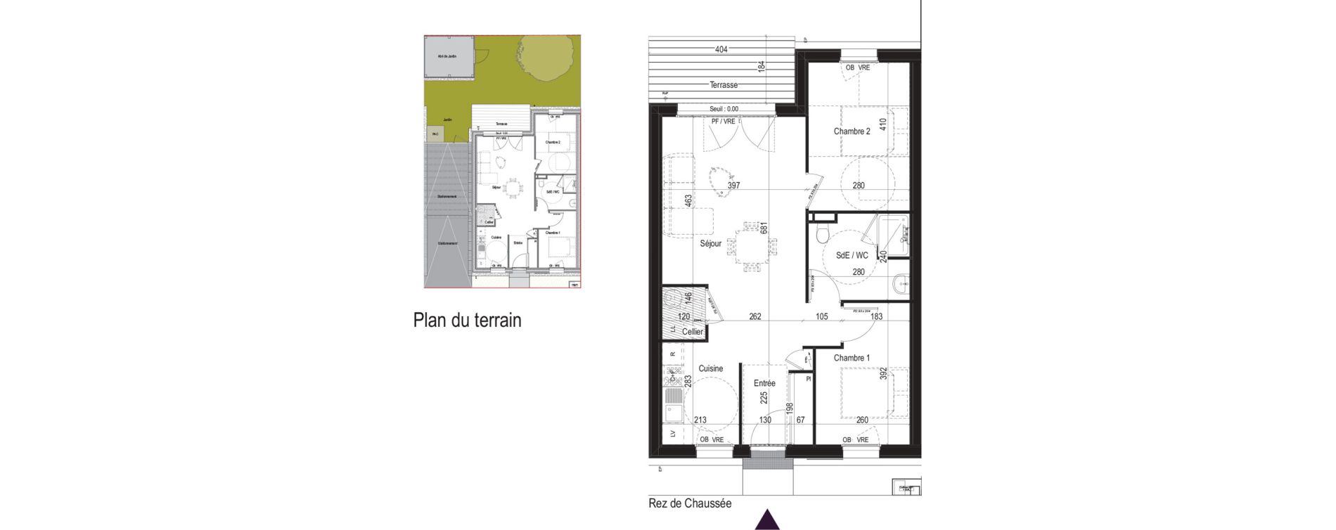 Maison T3 de 64,13 m2 aux Mathes Centre