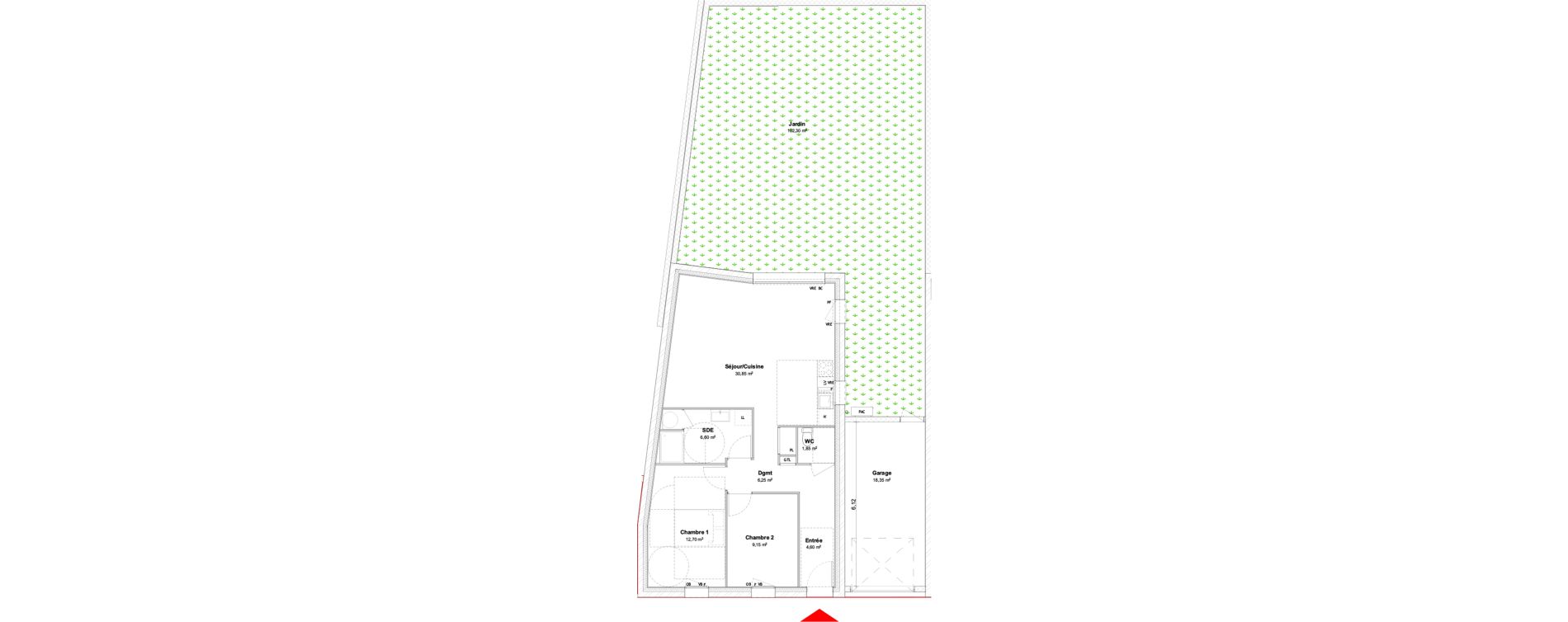 Maison T3 de 72,00 m2 &agrave; P&eacute;rigny Centre