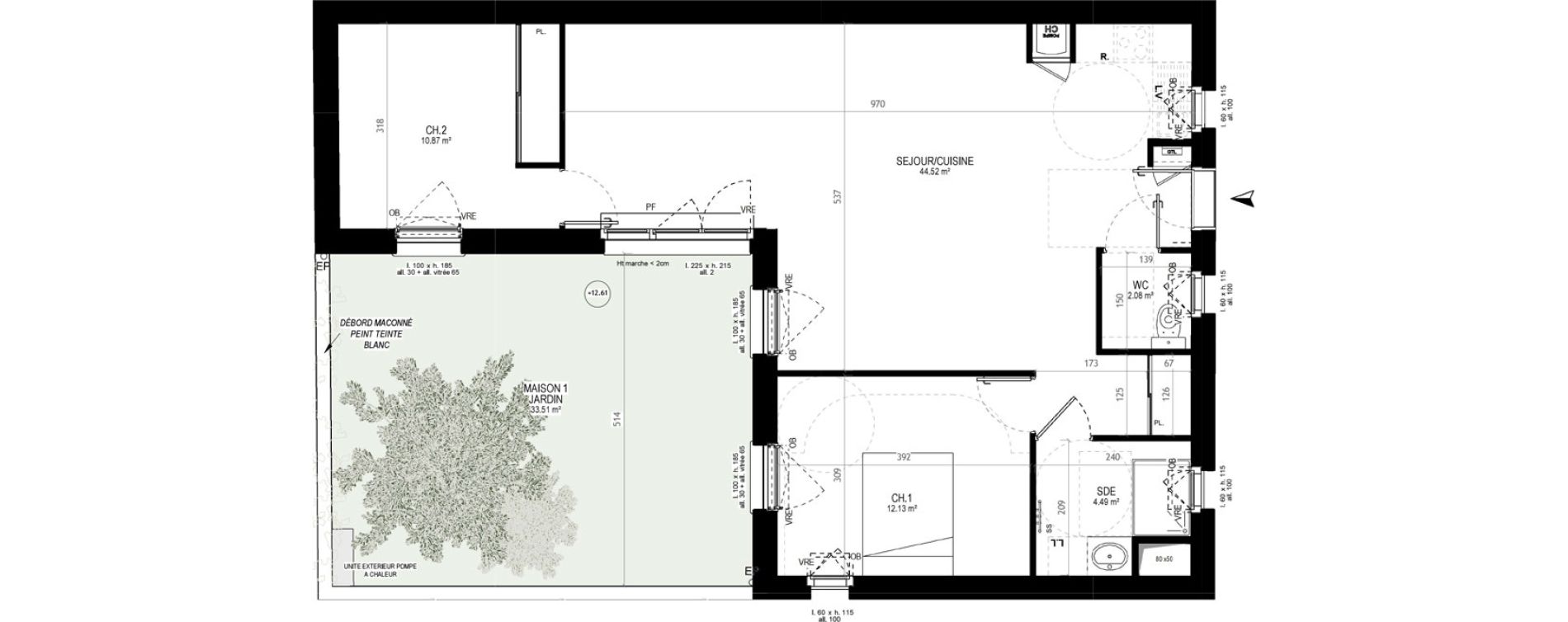 Maison T4 de 74,09 m2 &agrave; P&eacute;rigny Centre