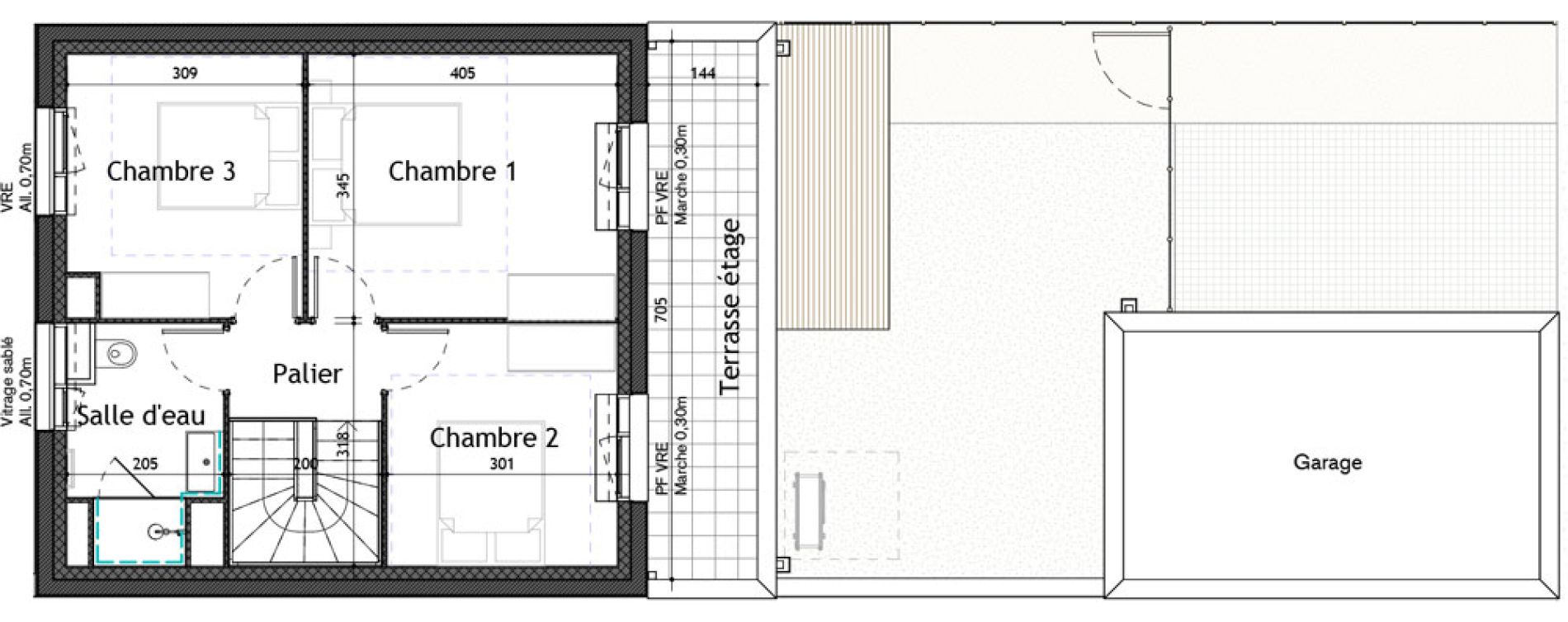 Maison T4 de 95,30 m2 &agrave; Puilboreau Centre