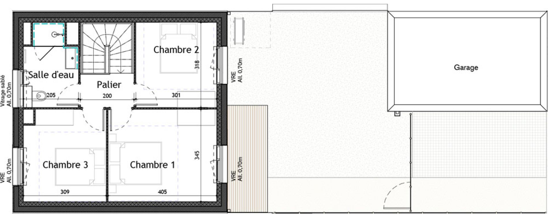 Maison T4 de 83,90 m2 &agrave; Puilboreau Centre