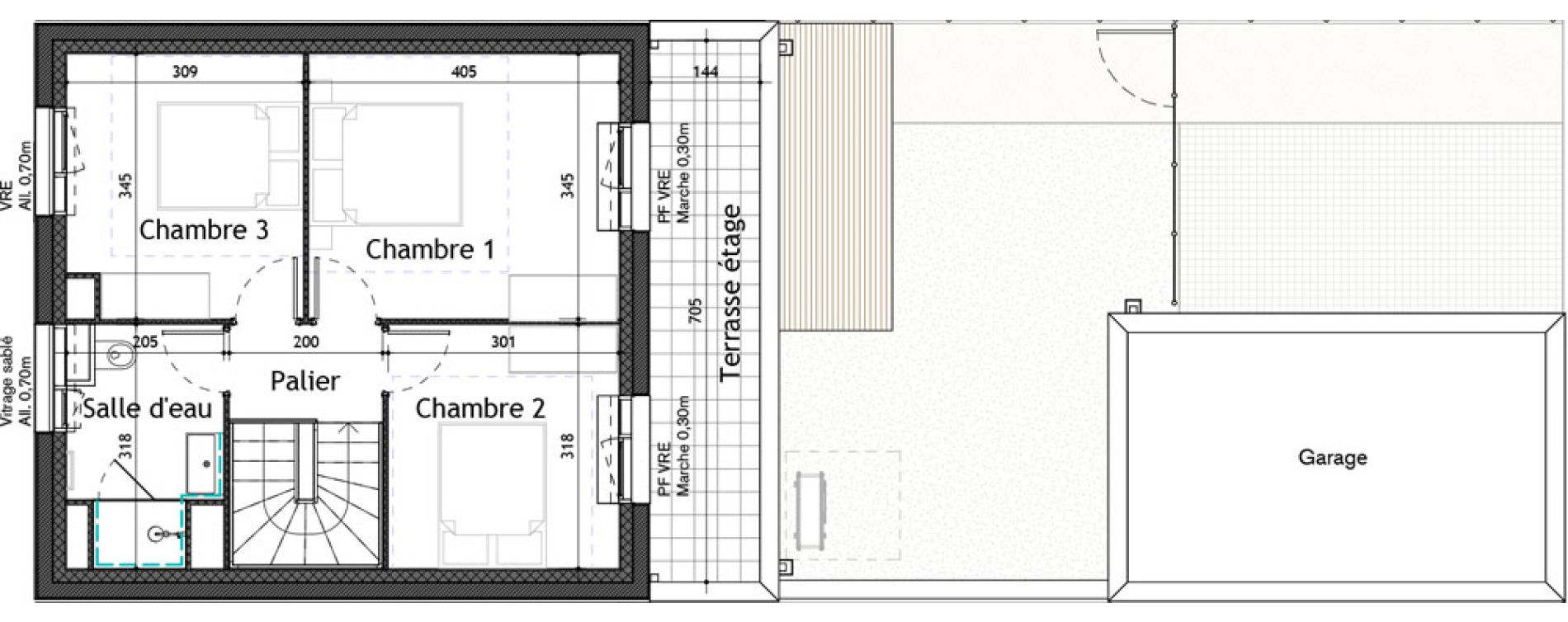 Maison T4 de 95,30 m2 &agrave; Puilboreau Centre