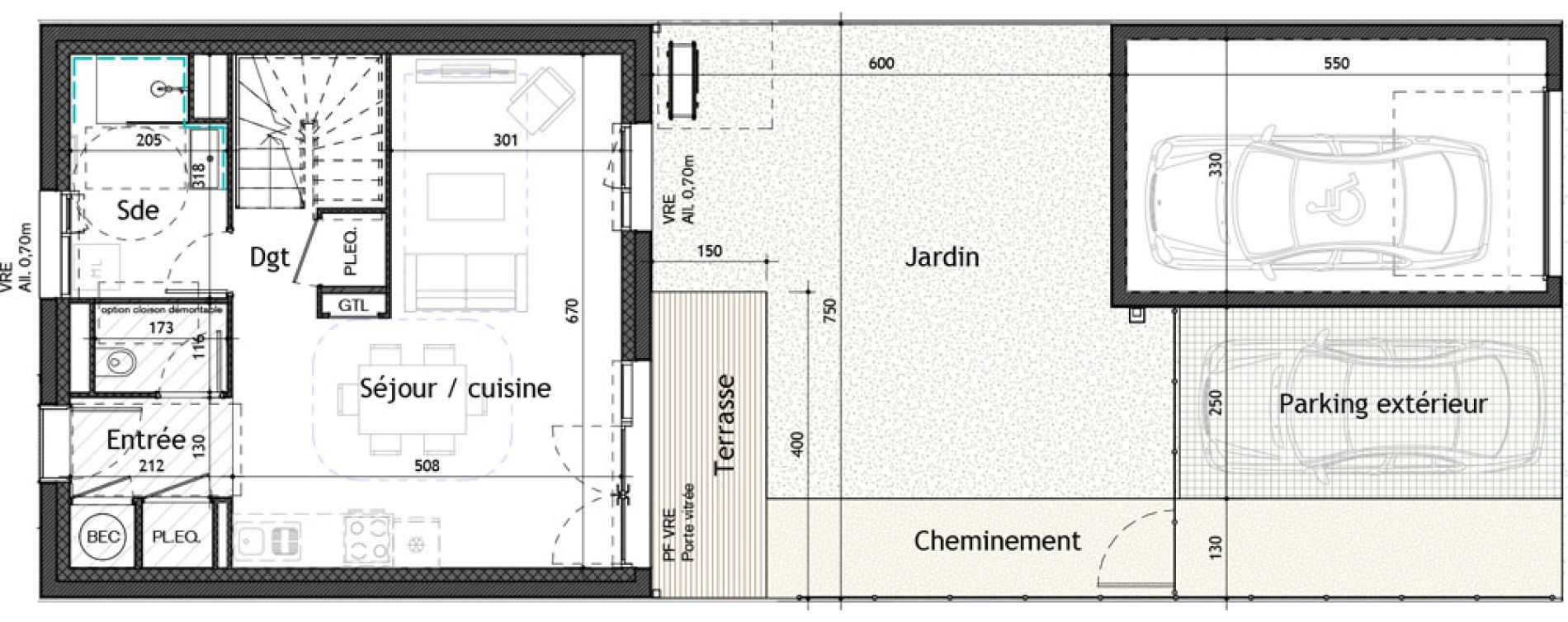 Maison T4 de 83,90 m2 &agrave; Puilboreau Centre