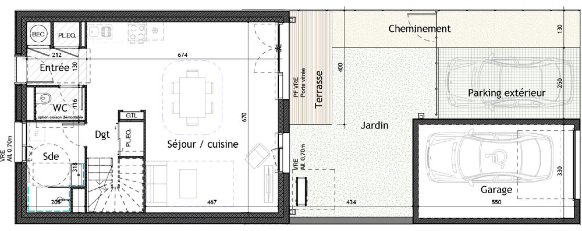 Maison T4 de 95,30 m2 &agrave; Puilboreau Centre