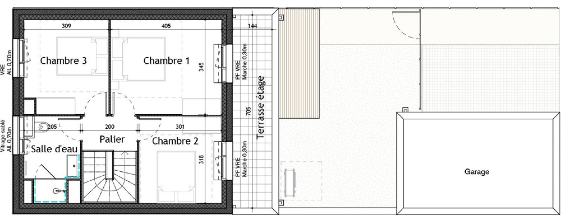 Maison T4 de 95,30 m2 &agrave; Puilboreau Centre