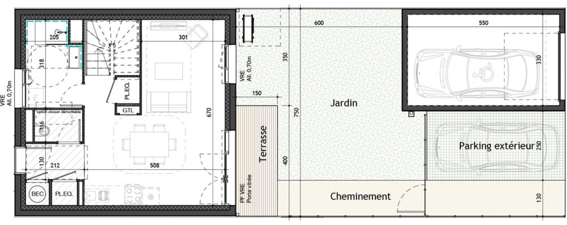 Maison T4 de 83,90 m2 &agrave; Puilboreau Centre