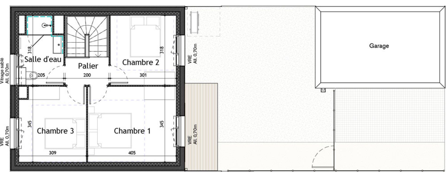 Maison T4 de 83,90 m2 &agrave; Puilboreau Centre