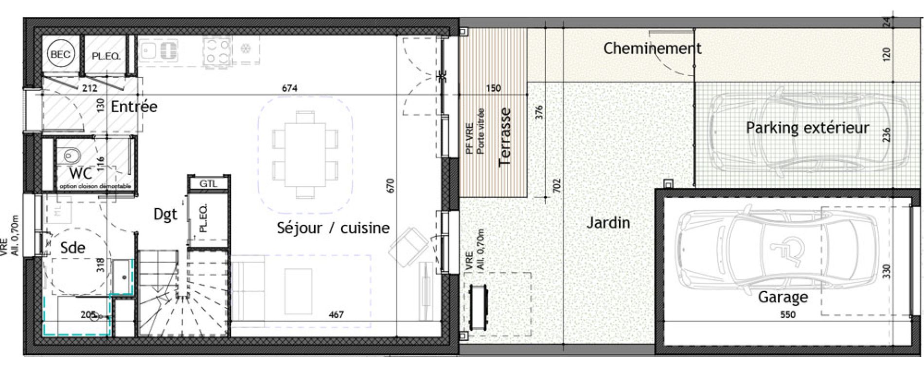 Maison T4 de 95,30 m2 &agrave; Puilboreau Centre