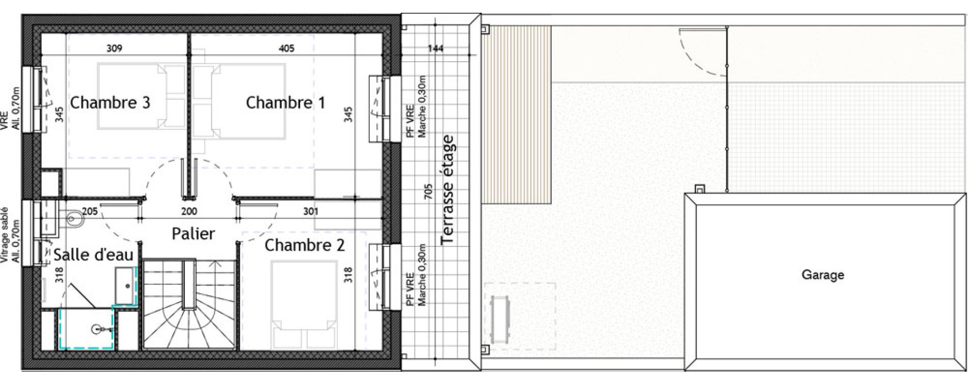 Maison T4 de 95,30 m2 &agrave; Puilboreau Centre