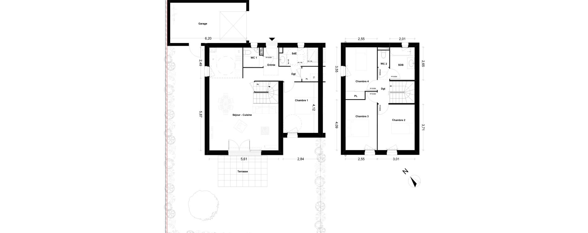 Maison T5 de 105,34 m2 &agrave; Rochefort Centre