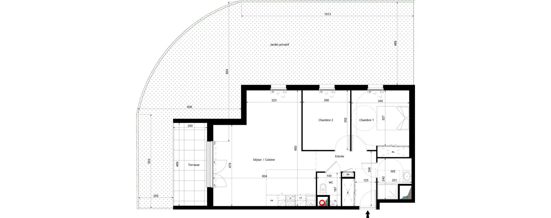 Appartement T3 de 71,24 m2 &agrave; Royan Centre