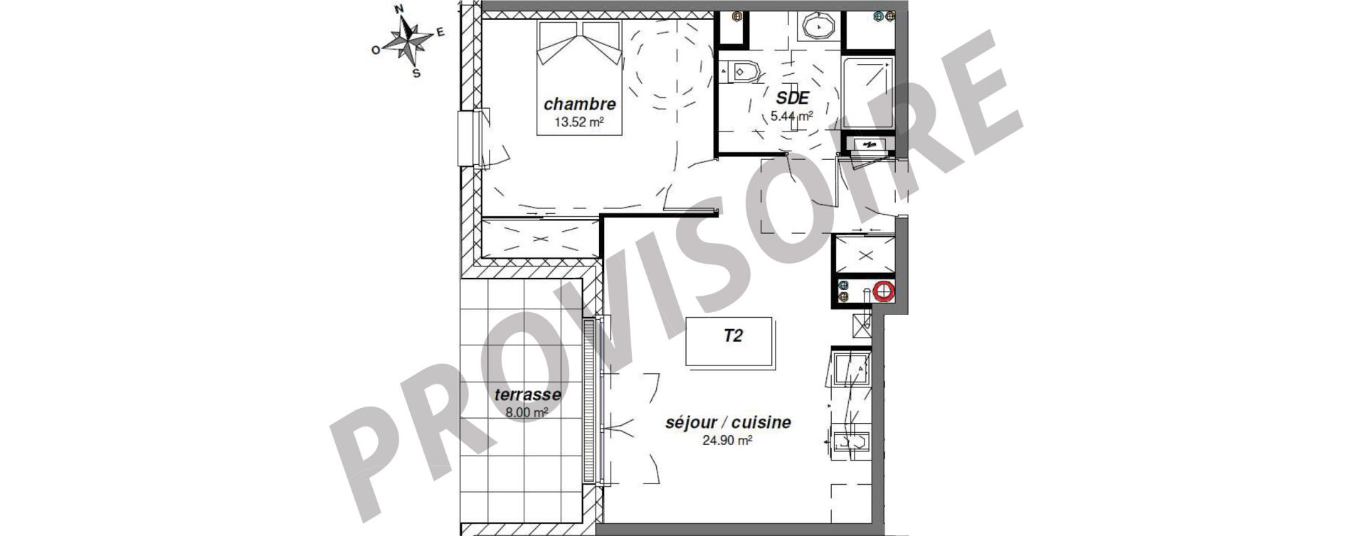 Appartement T2 de 43,86 m2 &agrave; Royan Centre