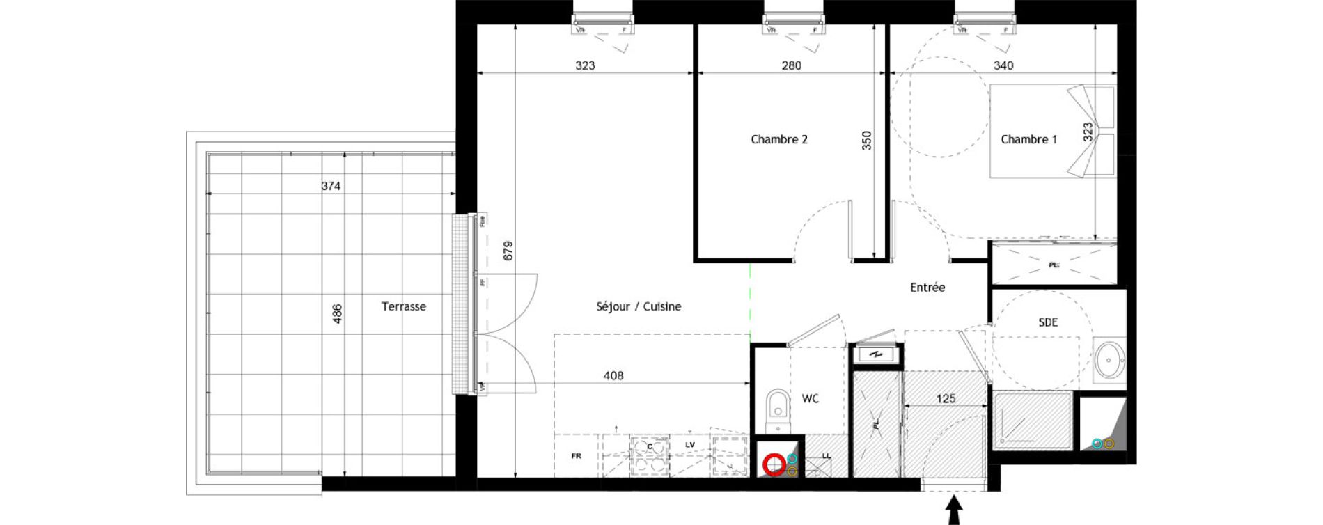 Appartement T3 de 61,48 m2 &agrave; Royan Centre