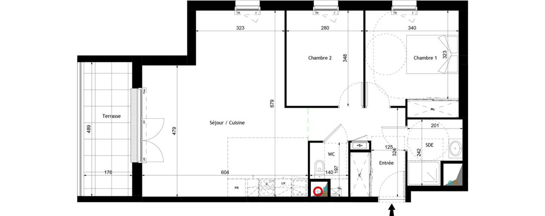 Appartement T3 de 70,87 m2 &agrave; Royan Centre